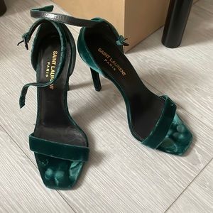 Dark green velvet YSL
